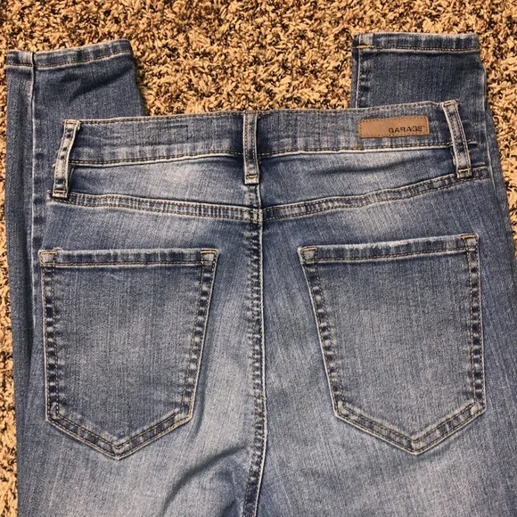 GARAGE Denim Super skinny Heavily Distressed Skinny Jeans Size 5 | GUC - Picture 3 of 5